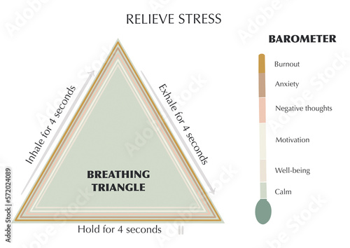 Vászonkép Graphic resource for stress relief