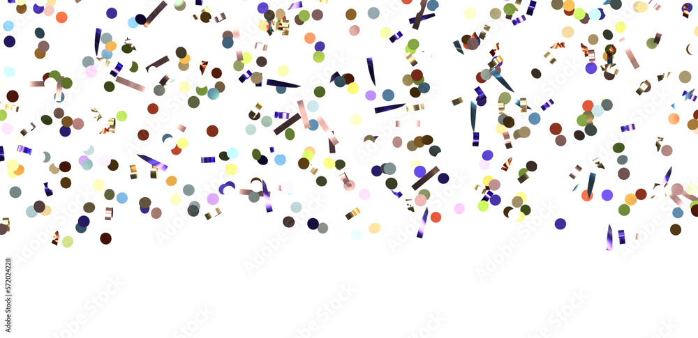 confetti png. Gold confetti falls from the sky. Glittering confetti on a transparent background. Holiday