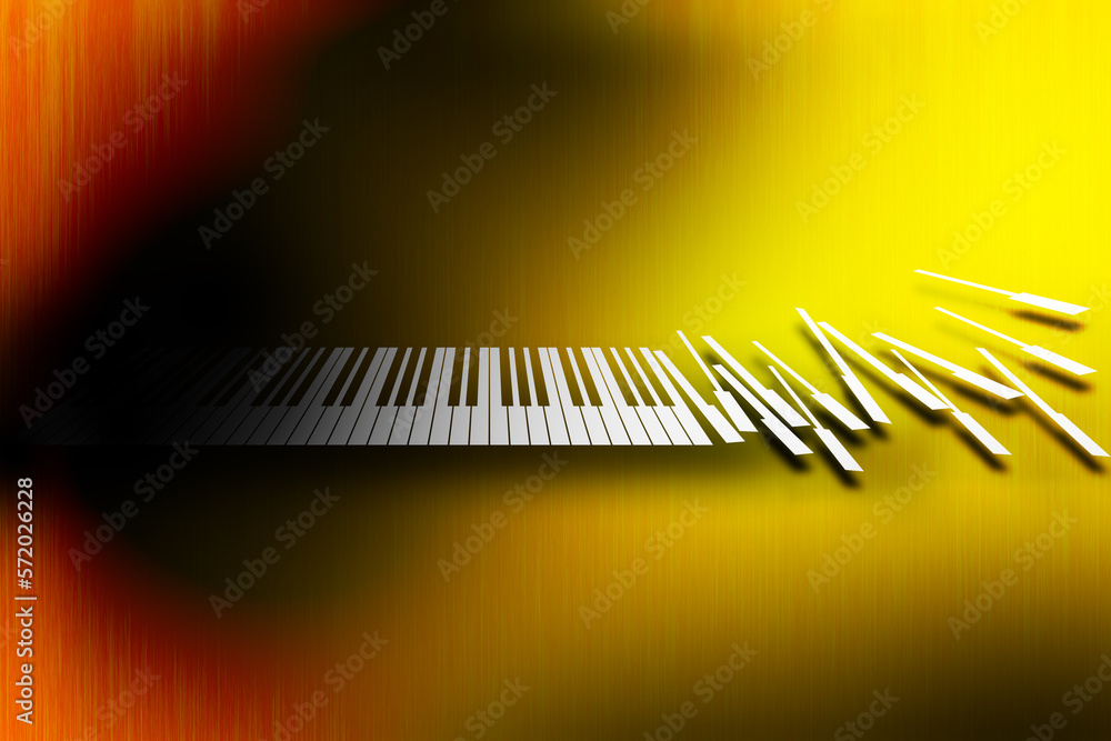 Concept background piano music and recreation ilustración de Stock | Adobe  Stock
