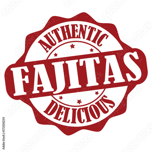 Fajitas label or stamp