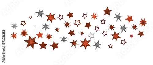 Wallpaper Mural Festive christmas card. Isolated illustration white background. - in red Torontodigital.ca