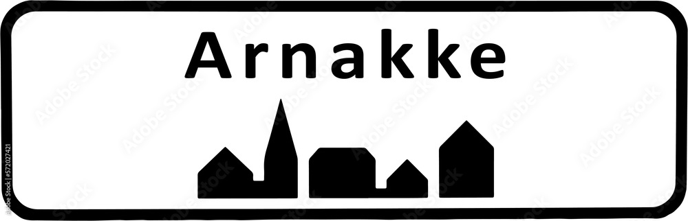 City sign of Arnakke
