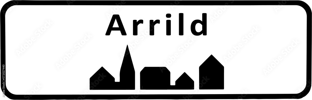 City sign of Arrild