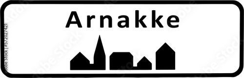 City sign of Arnakke
