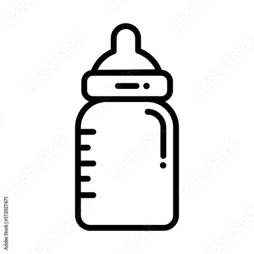 baby milk bottle vector icon