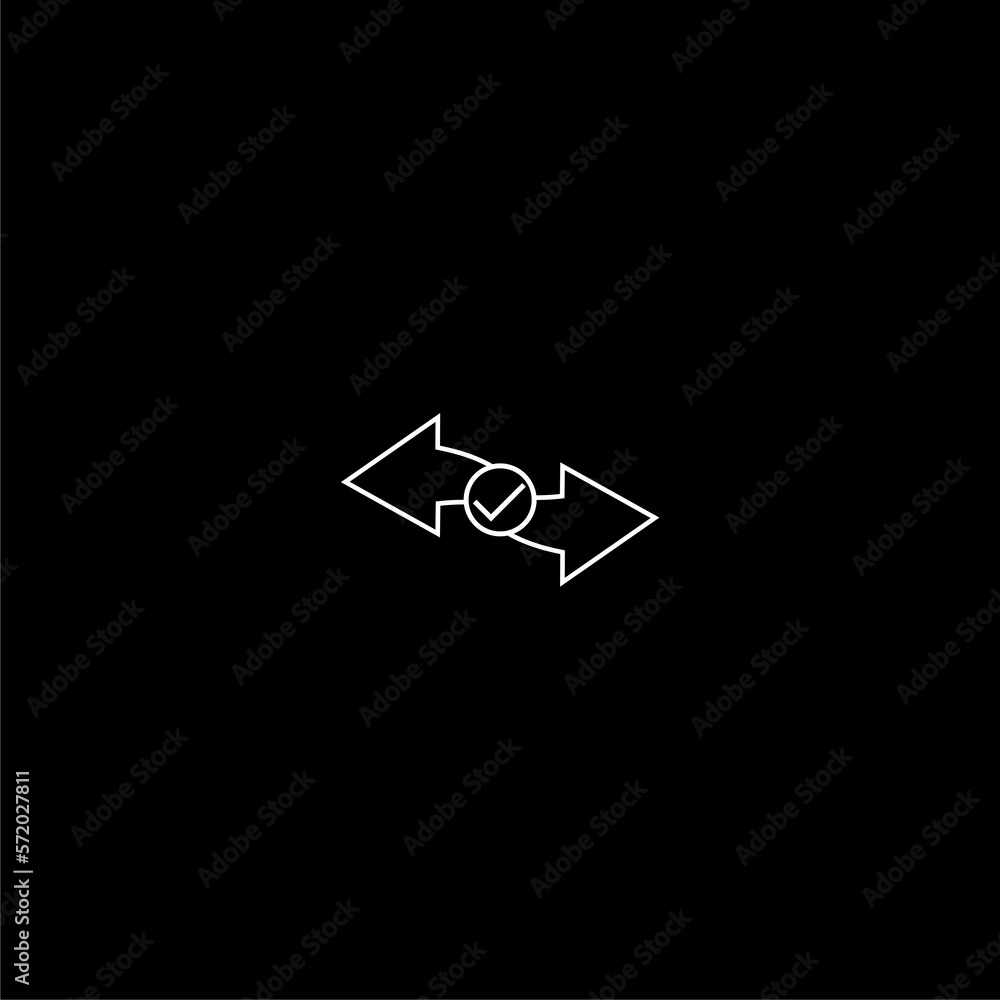 Transfer Cash flow icon isolated on dark background Transfer Cash flow icon isolated on dark background