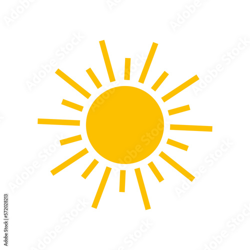 Yellow sun icon