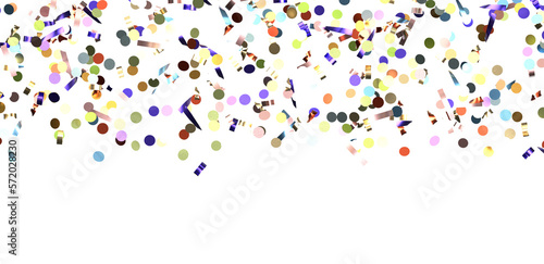 confetti png. Gold confetti falls from the sky. Glittering confetti on a transparent background. Holiday