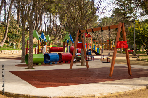 Wallpaper Mural Children's playground in public park. Torontodigital.ca
