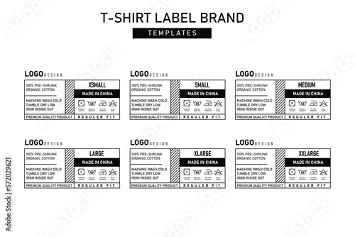 Clothing neck label tag concept vector design