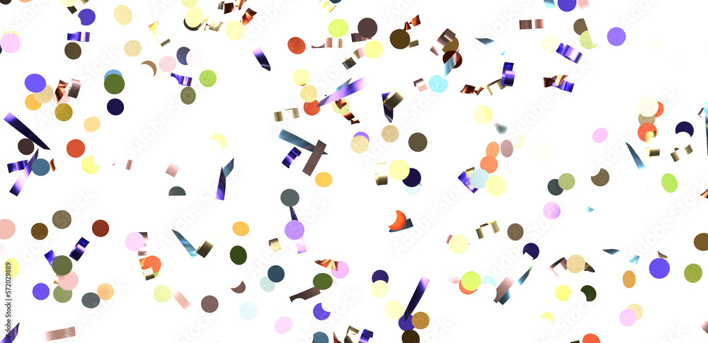 confetti png. Gold confetti falls from the sky. Glittering confetti on a transparent background. Holiday