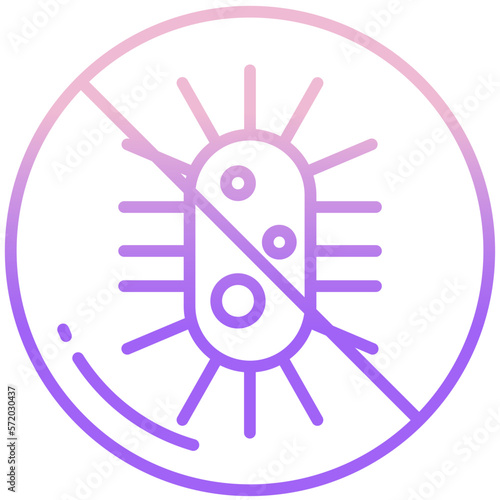Outlined Antibacterial icon