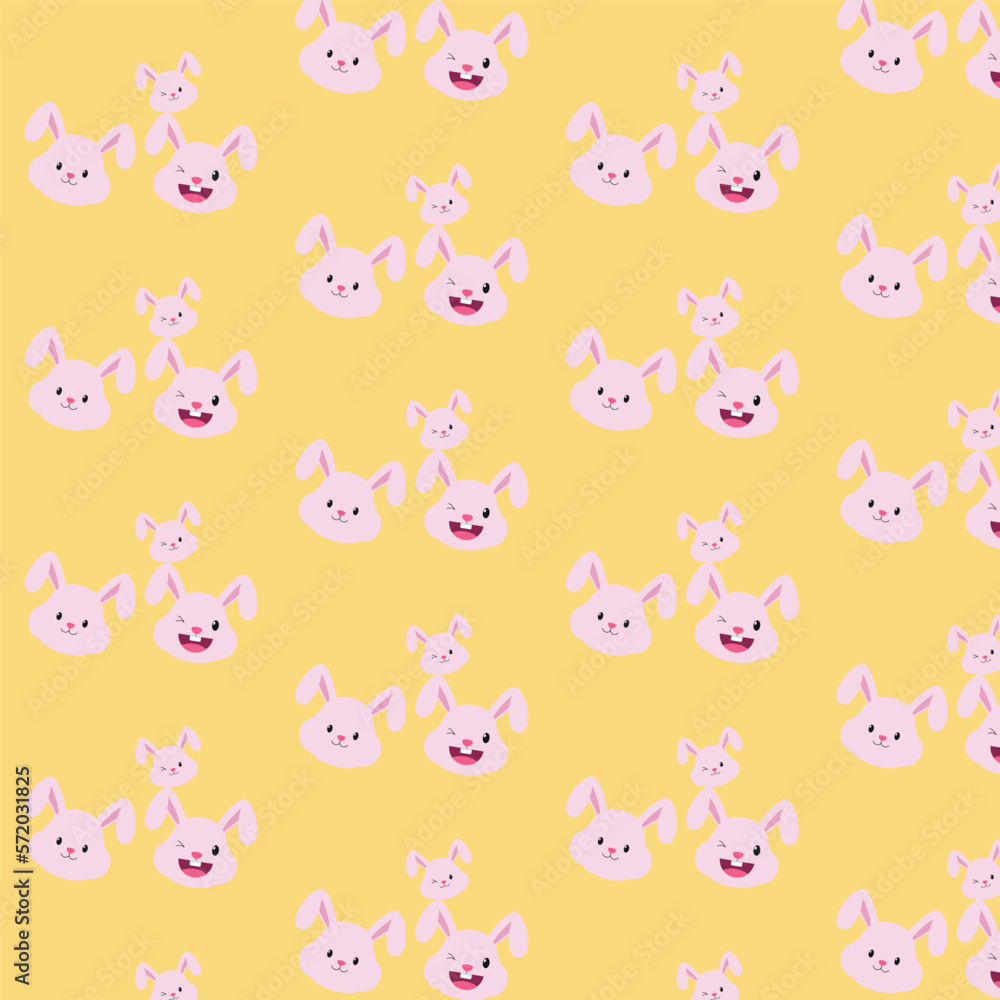 Background with muzzles of bunnies. Background with muzzles of bunnies.