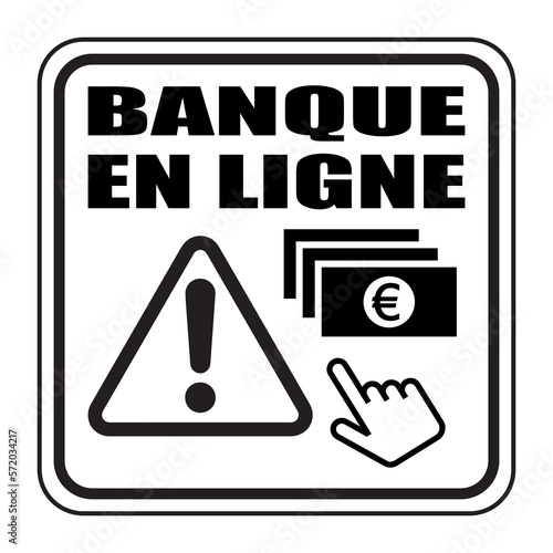 Logo banque en ligne.