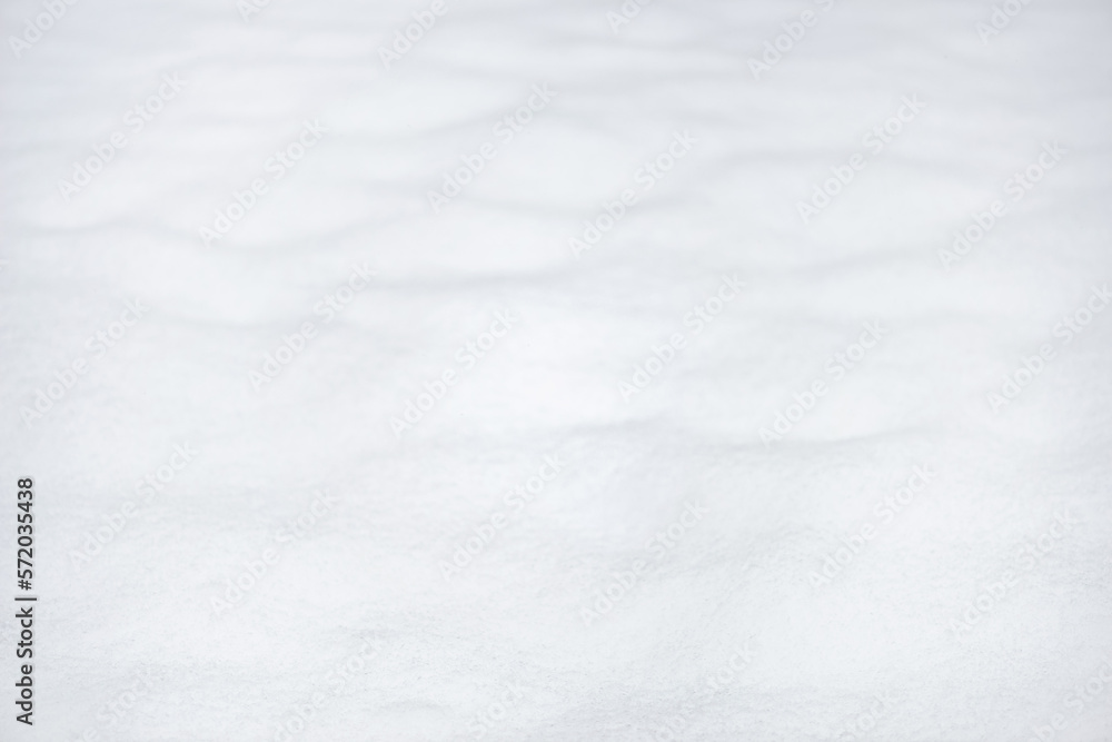 macro texture of fresh white snow