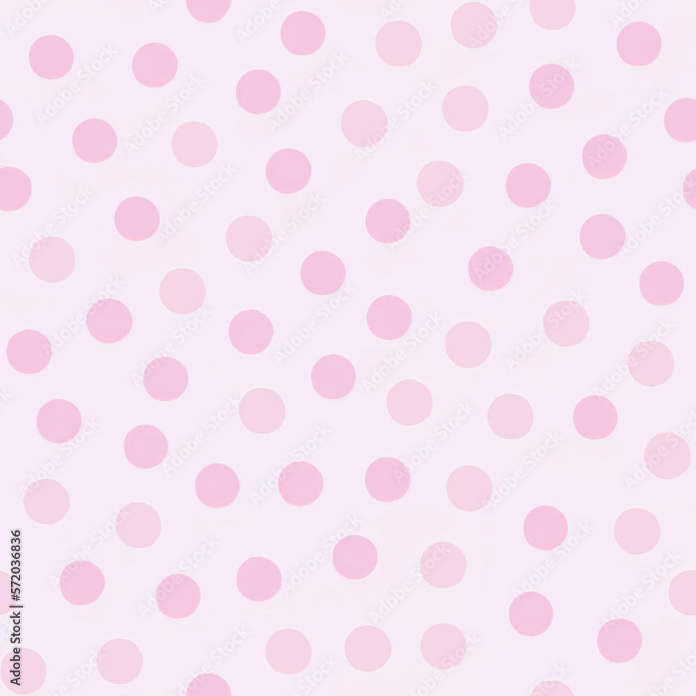 Polka dot seamless pattern. Minimal fashion design print. Polka dots creative trendy modern pastel pink background, tile. For home decor, fabric textile pattern, postcard, wrapping paper, wallpaper