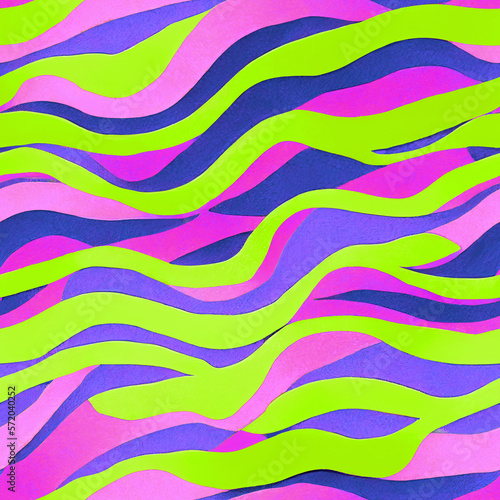 Abstract snake animal design seamless pattern. Striped colorful summer background. Trendy design, hand drawn style, wavy lines. Modern dynamic print for fashion textile fabric, cloth, home decor