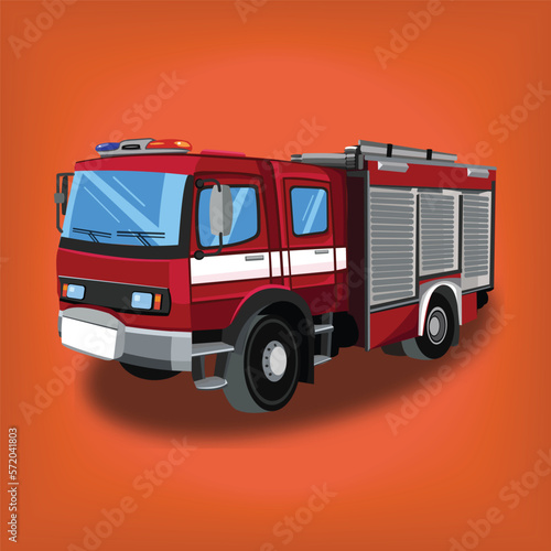 fire truck vector illustration