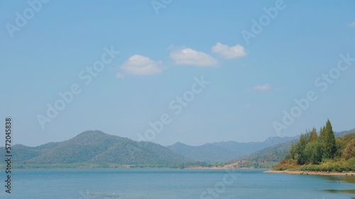 lake and mountains