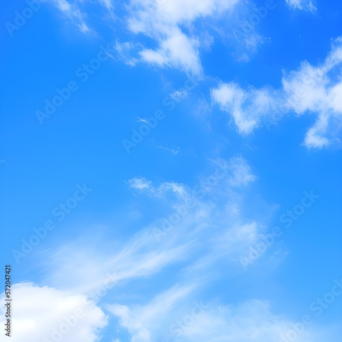Blue sky with clouds - generative ai