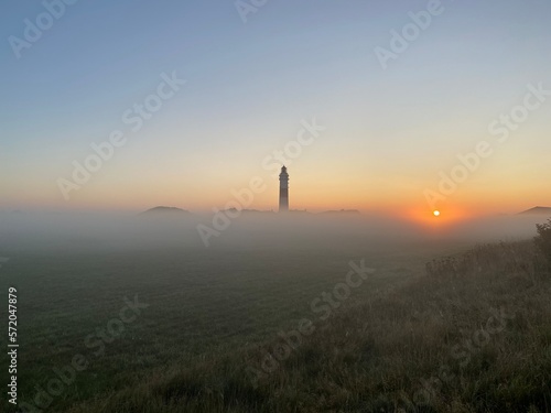 Leuchtturm Kampen bei Sonnenaufgang