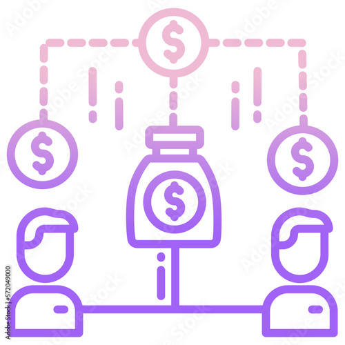 Equity crowdfunding icon