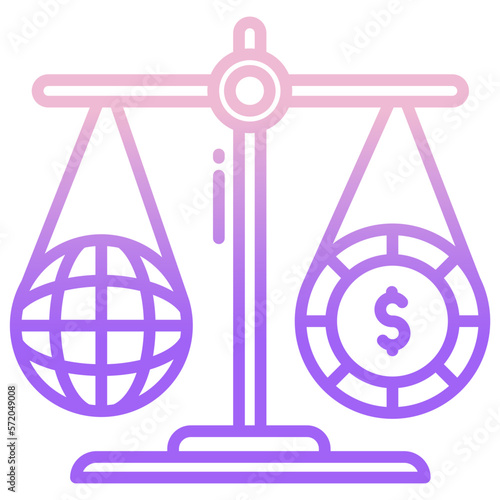 Equity balance icon