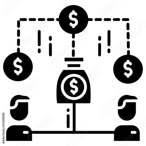 Equity crowdfunding icon