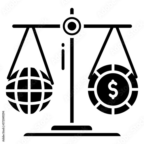 Equity balance icon
