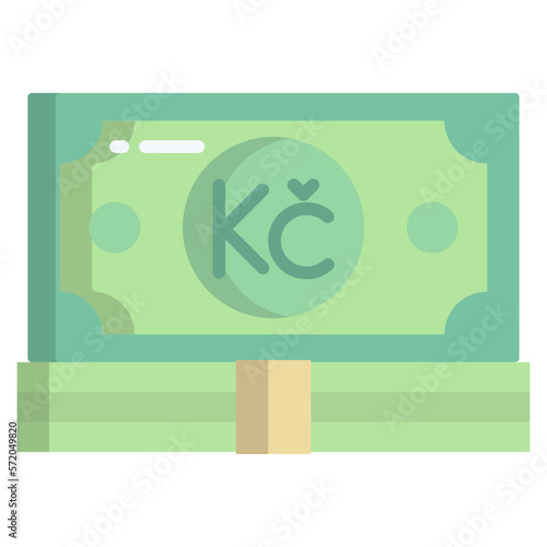 Czech Koruna Currency icon