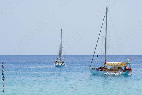 sailboats on the beach of Morro Jable