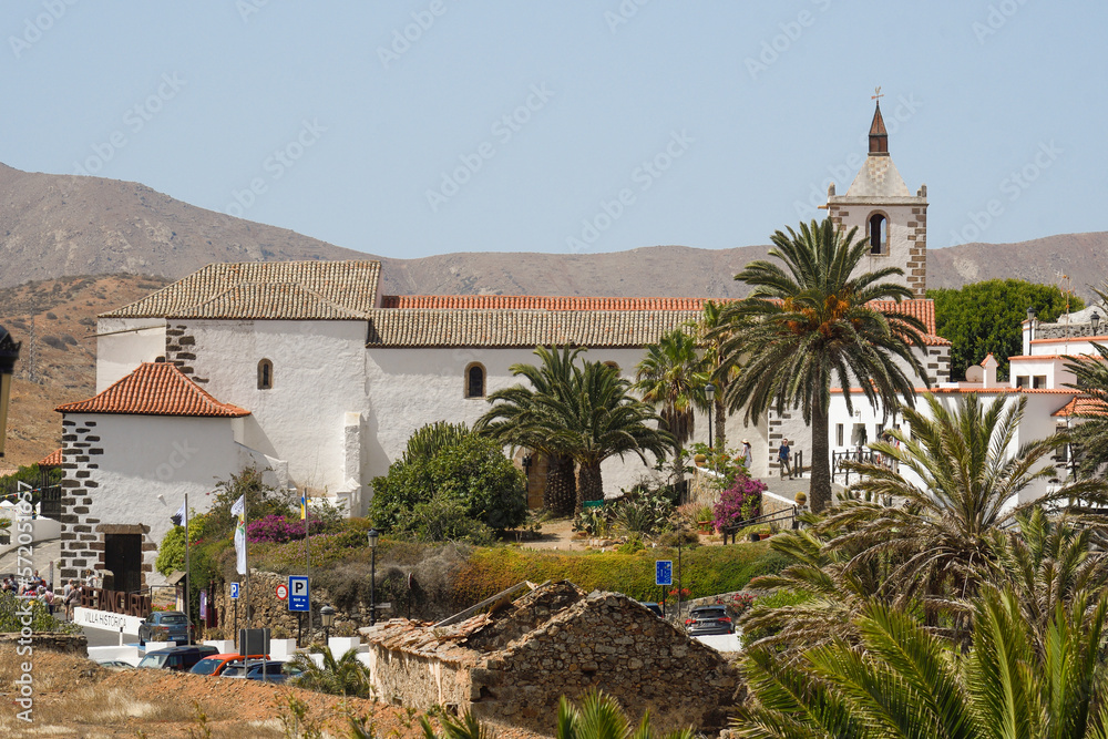 View of the town of Betancuria in Fuerteventura