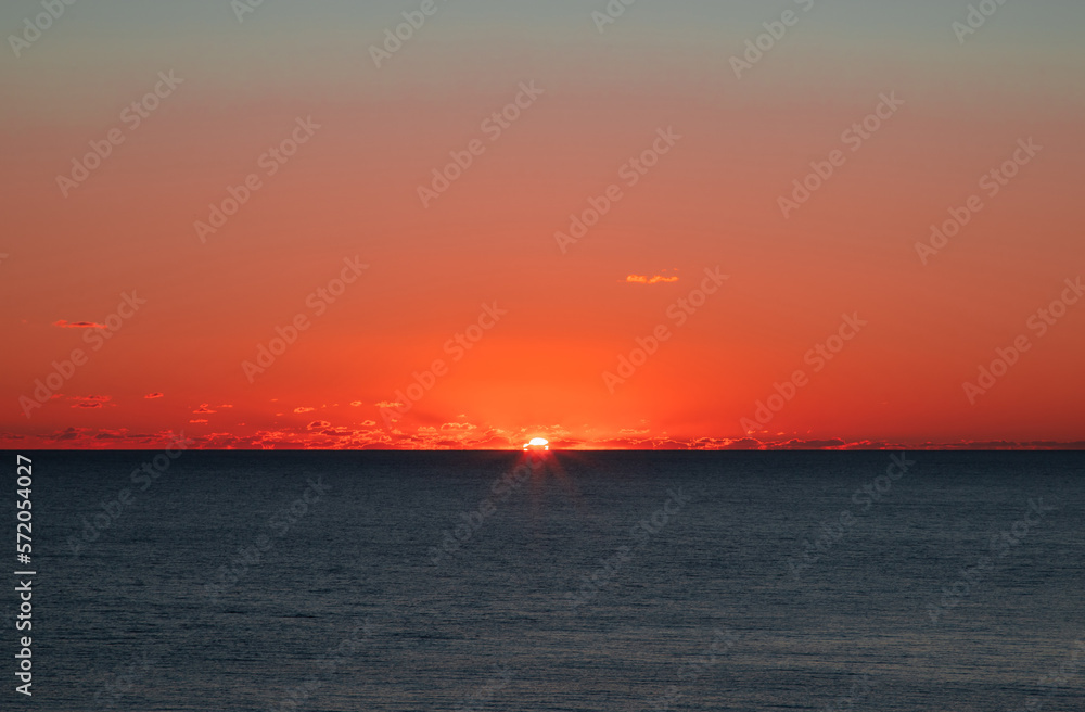 Sunset on the Algarve coast - Portugal