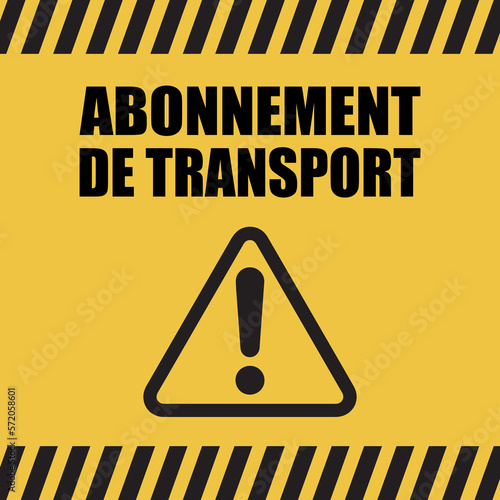 Logo abonnement de transport.