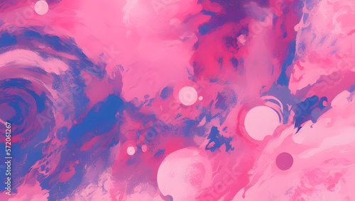 cloudy bubblegum abstract illustration | AI Generated