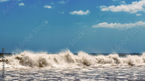 Waves at Playa Los Destiladeros located near Limon, Pedasi in Panama. photo
