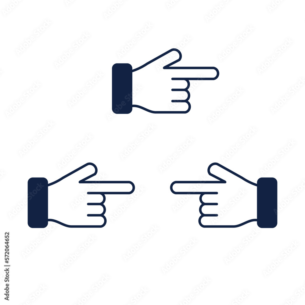 Finger up thumd icon. Communication hand set vector ilustration. Finger up thumd icon. Communication hand set vector ilustration.