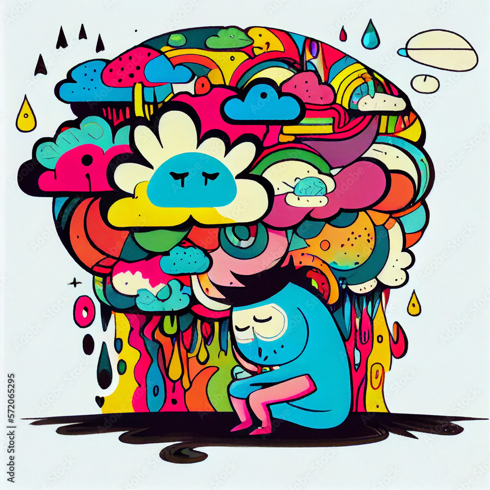 Fototapeta premium meditation doodle