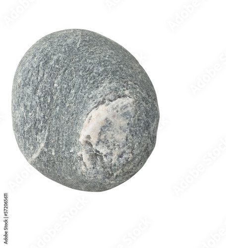 grey stone with no shadow isolated on transparent background © Tamy