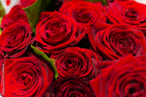 bouquet of red roses