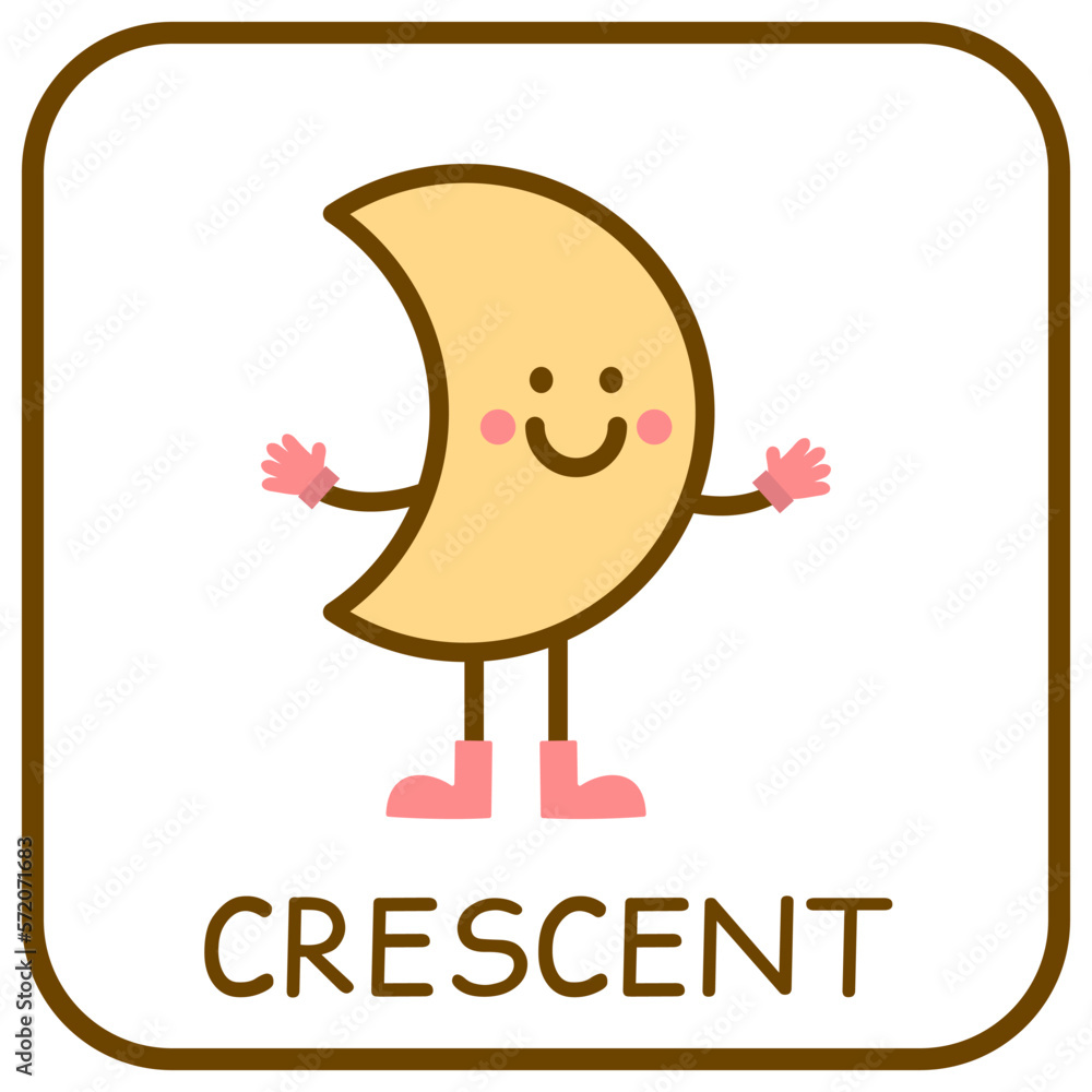 Flashcards for learning shapes for kids. Funny game for early education. Cute characters for geometry studing. Maze activity. Children mathematics game.
