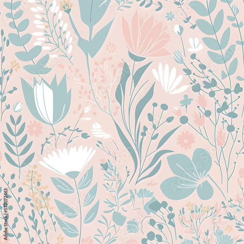 flowery and delicate background, soft colors