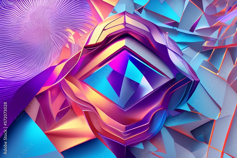 Obraz premium abstract background with triangles-Generate AI