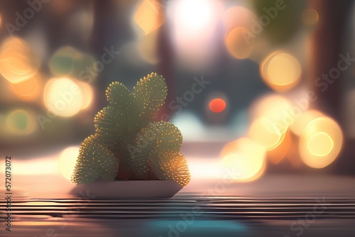 christmas tree with lights-Generate AI