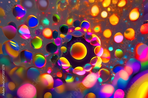 abstract background with circles-Generate AI