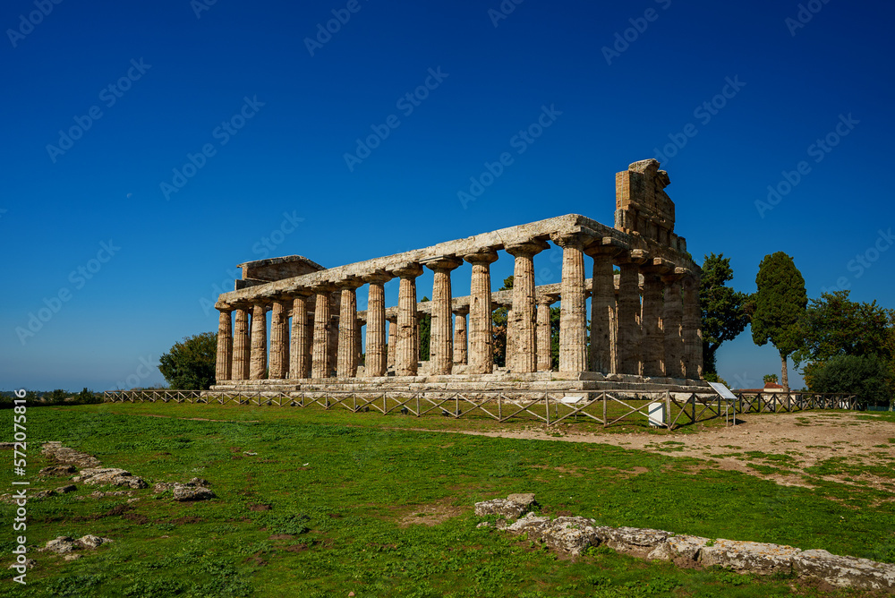 Temple of Athena in Paestum, Italy.