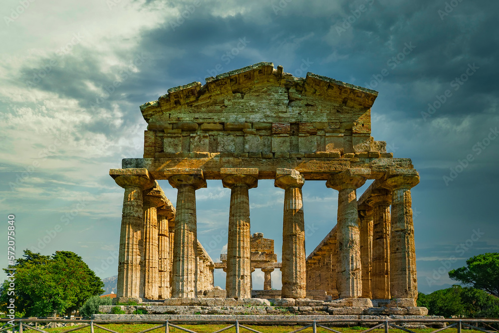 Temple of Athena in Paestum, Italy.