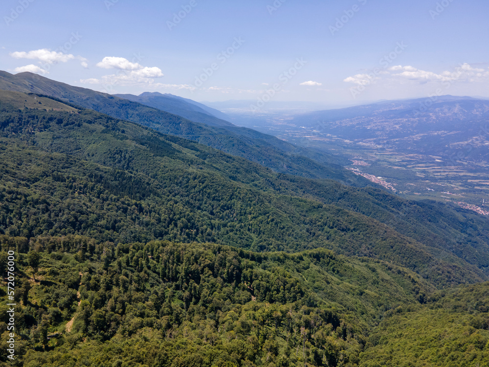 Amazing Aerial view of Belasitsa Mountain, Blagoevgrad Region, Bulgaria Amazing Aerial view of Belasitsa Mountain, Blagoevgrad Region, Bulgaria