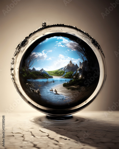 earth globe on the window © MWCE