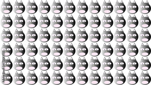 Pattern gatto nero